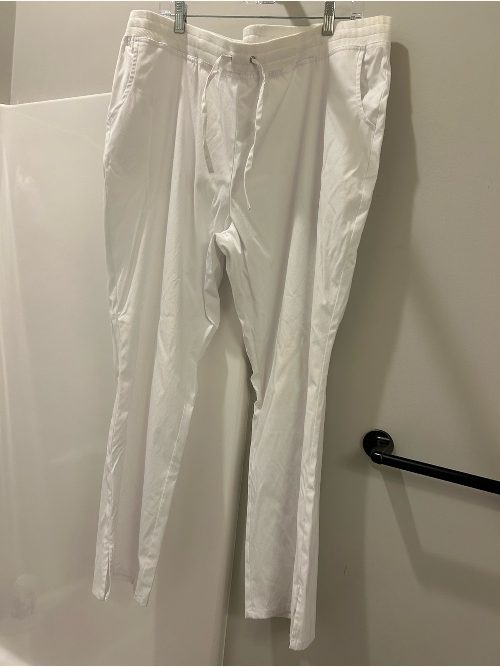 Women’s White Drawstring Pants